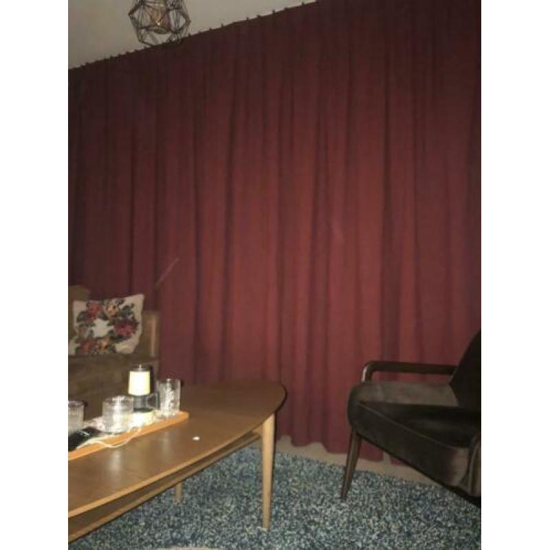 Gordijnen Bordeaux 2x 280x254 cm izgs