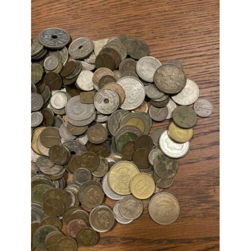 Ruim 1kg munten, wereldmunten, Europa, bodemvondst