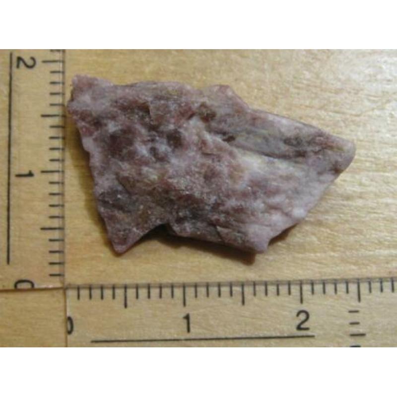 opruiming: 5x ruwe edelsteen RUBELLIET (4) (ROZE TOERMALIJN)