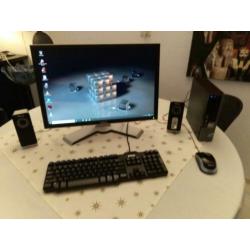 Snelle en zeer complete Dell Optiplex 780 USFF PC set