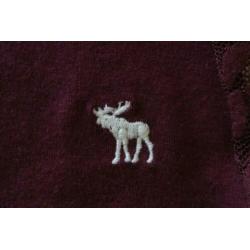abercrombie & fitch top M racerback bordeau rood zga nieuw