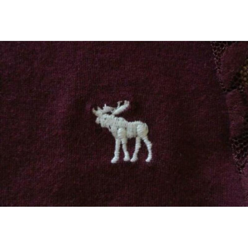 abercrombie & fitch top M racerback bordeau rood zga nieuw