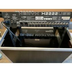 Behringer Xenyx X2222USB 19” mixer+Compressor/limiter+L-Rack