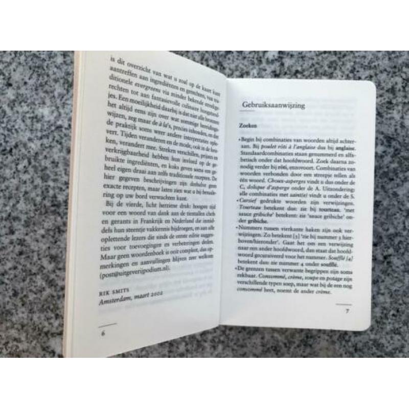 La Carte. Tafelwoordenboek voor de Franse keuken