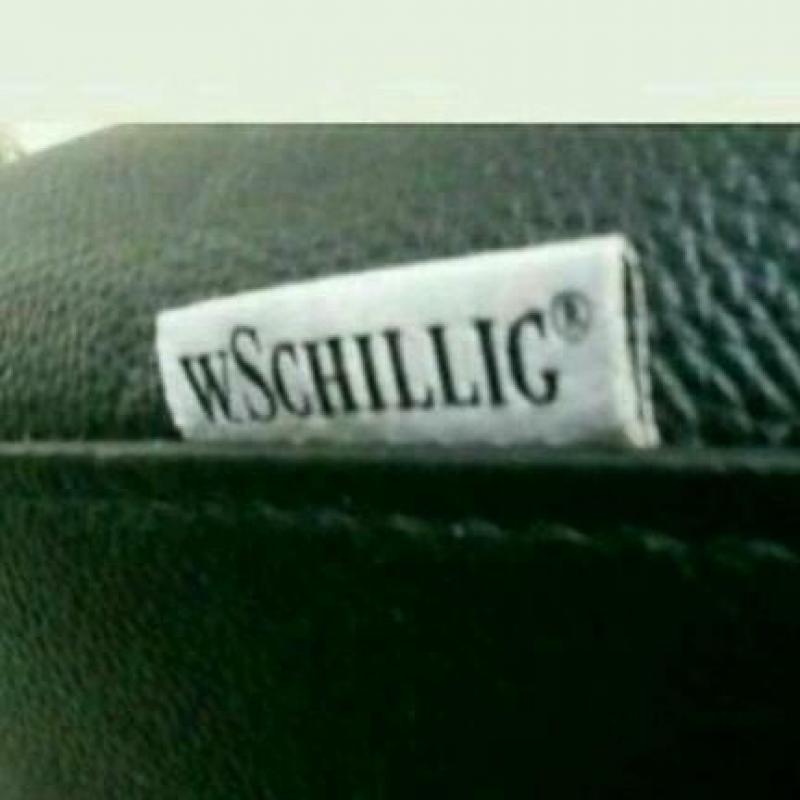 Fauteuil w.schillig zwart echte leer