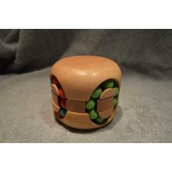 Houten kubus puzzel