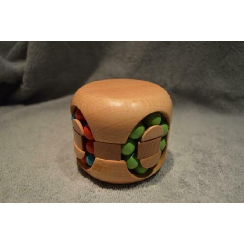 Houten kubus puzzel