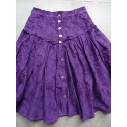 paarse vintage rok - maat XS
