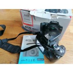 Canon EOS 400D Body. Incl 1gb CF geheugenkaart, lader, doos