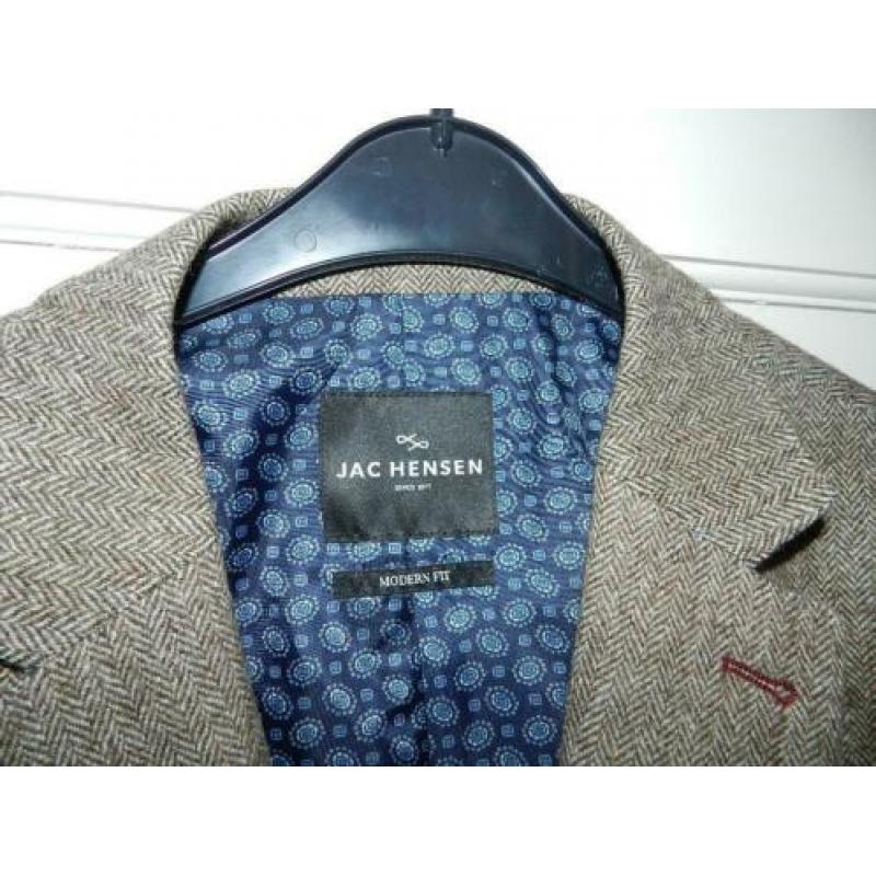 Lichtbruin tweed Jac Hensen colbert maat 33.