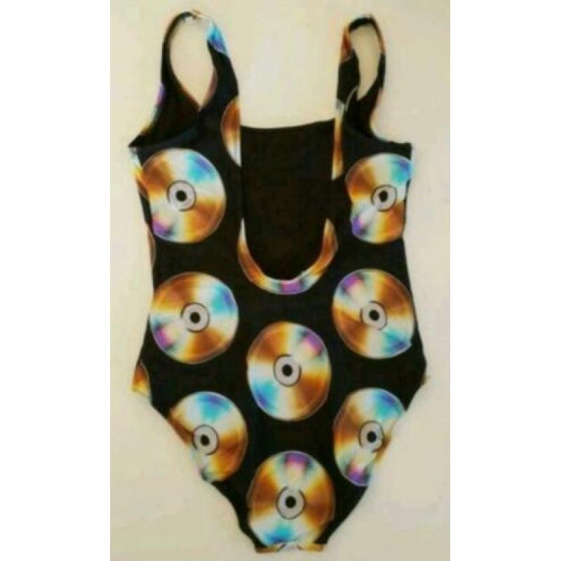 MOSCHINO badpak zwart met dessin 42.