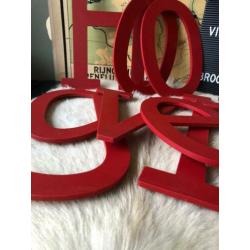 rode letters industrieel HOOGVLIET stoer vintage decoratie