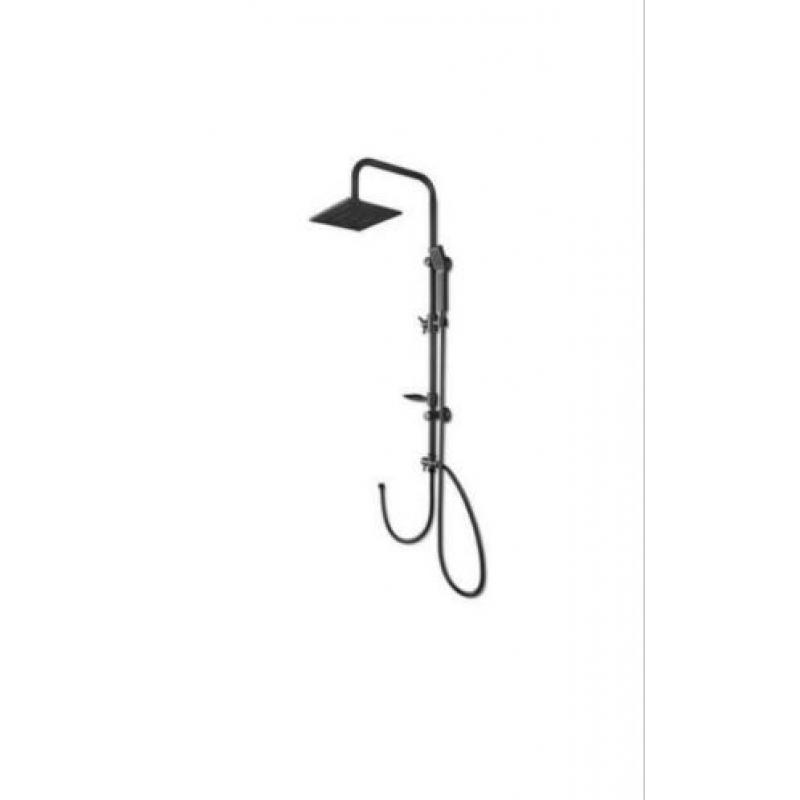 Mat zwart industriele douche