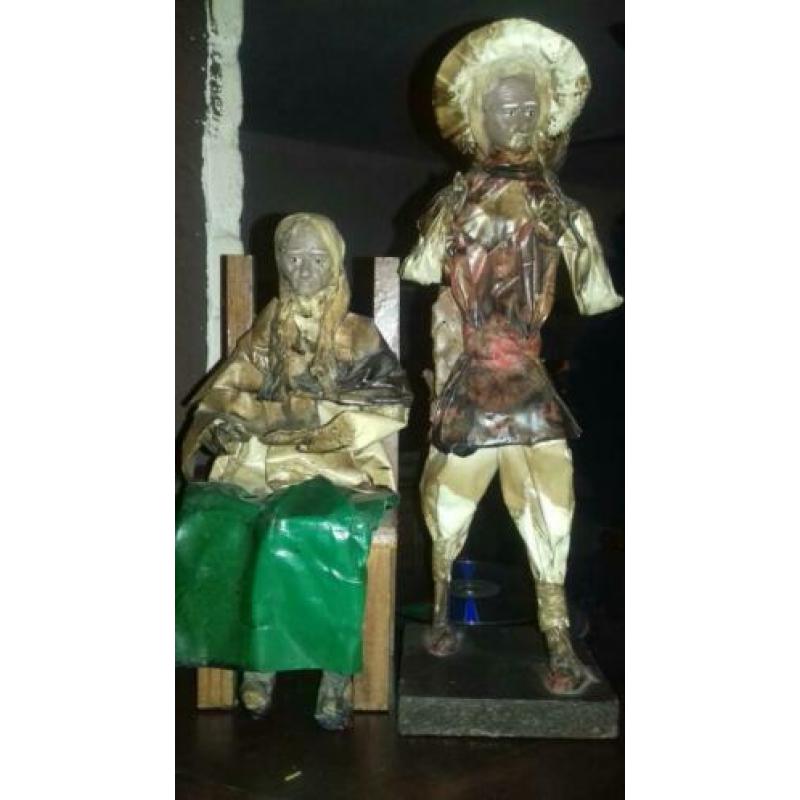Antieke Mexicaanse papier poppen