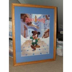 disney poster XXL in houten lijst x 65 cm