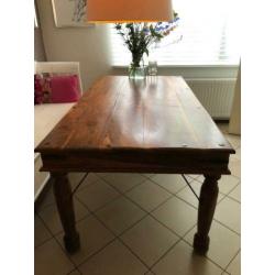 Robuuste houten (eet)tafel 166x90cm