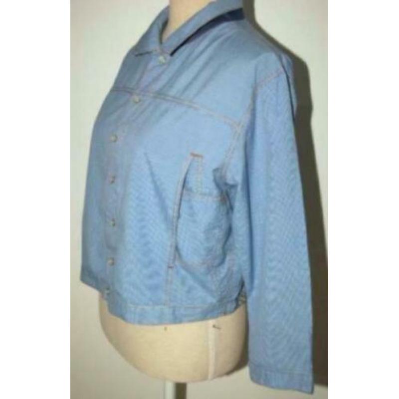 MARITHE FRANCOIS GIRBAUD blouse, jasje, blauw, Mt. 42