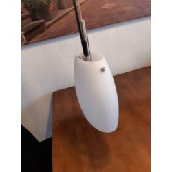 Hanglamp met wit glas
