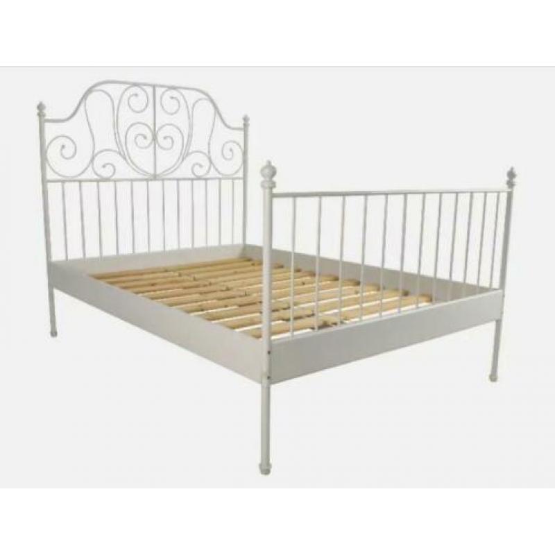 Compleet bed luxe matrassen leirvik ikea elek. lattenbodems