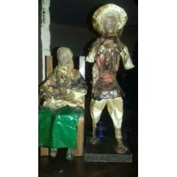 Antieke Mexicaanse papier poppen