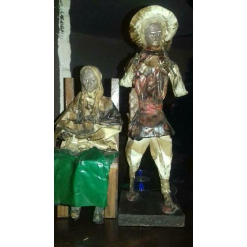 Antieke Mexicaanse papier poppen
