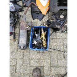Kymco onderdelen oa voorfork, wielen, cockpit etc