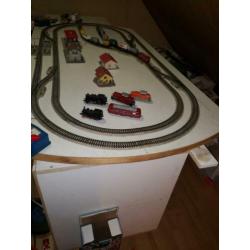 Complete treinset rails locs en veel wagons