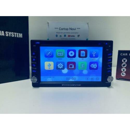 2 Din Autoradio Navigatie | Europa | Bluetooth | 6.2 inch
