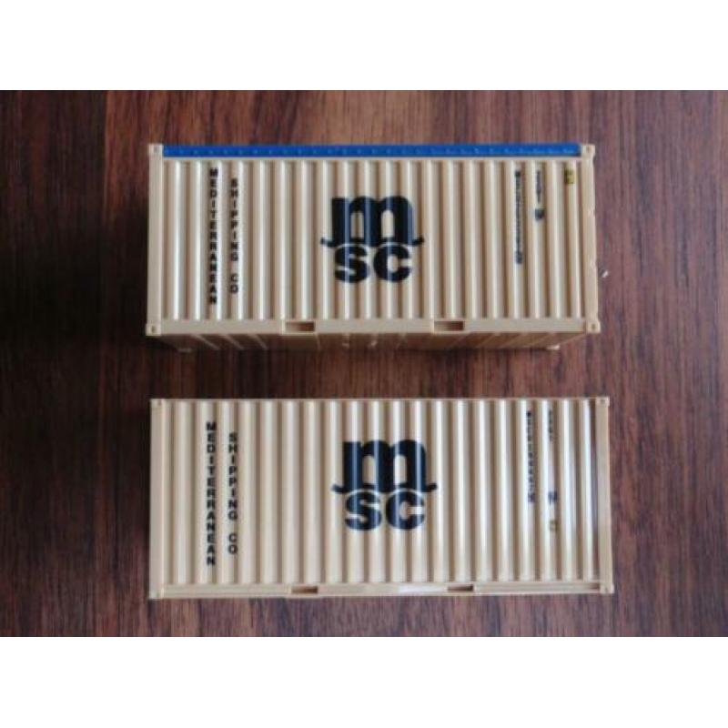 MSC open top en box container