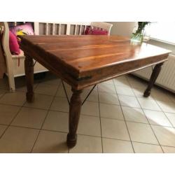 Robuuste houten (eet)tafel 166x90cm