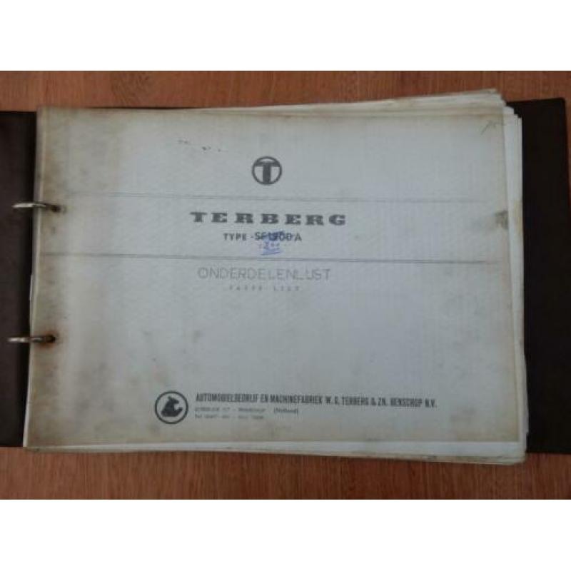 Terberg SF 1200 vrachtwagen pickup truck 1960 onderdelenboek