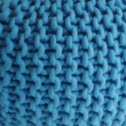 Gebreide poef extra dikke 100% WOL div. kleuren - SALE!