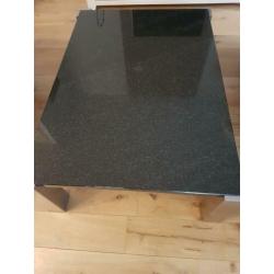 rvs geborstelde salontafel