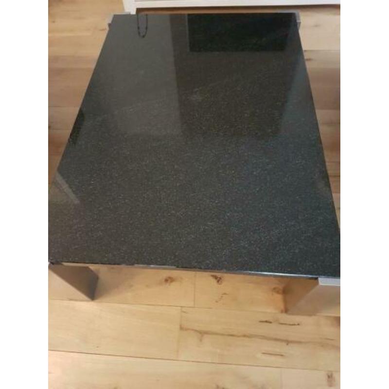 rvs geborstelde salontafel