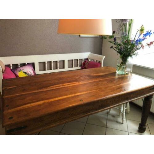 Robuuste houten (eet)tafel 166x90cm