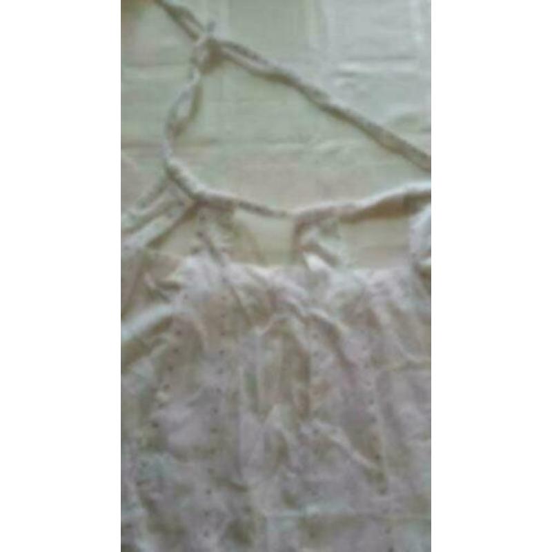 Witte top met glitters