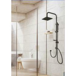 Mat zwart industriele douche