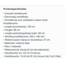 Mat zwart industriele douche