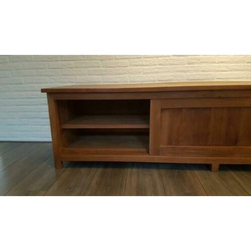 Teak houten tv meubel. Prima kwaliteitsmeubel.