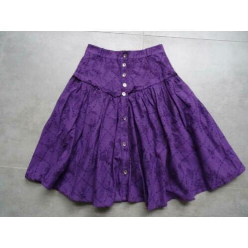 paarse vintage rok - maat XS