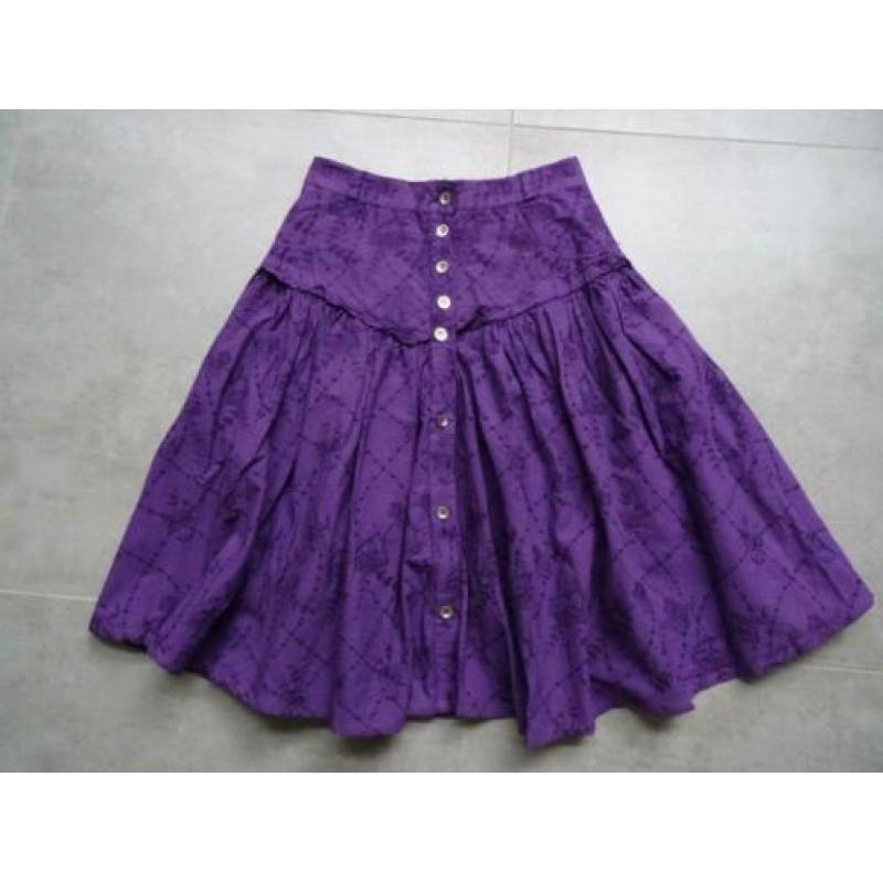 paarse vintage rok - maat XS