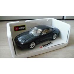 Te koop mooie burago ferrari 456 gt 1992 donker blauw zwart