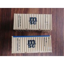 MSC open top en box container