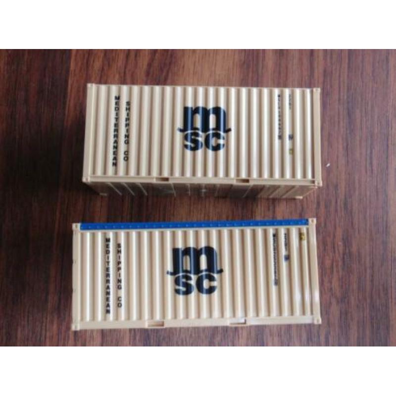 MSC open top en box container