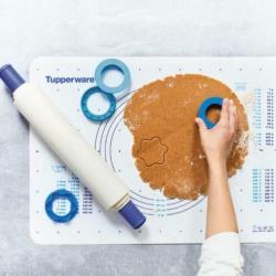 Tupperware Verstelbare Deegroller met ringen NIEUW