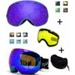 Skibril Snowboard bril + extra verwisselbare lens + box new!