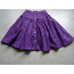 paarse vintage rok - maat XS