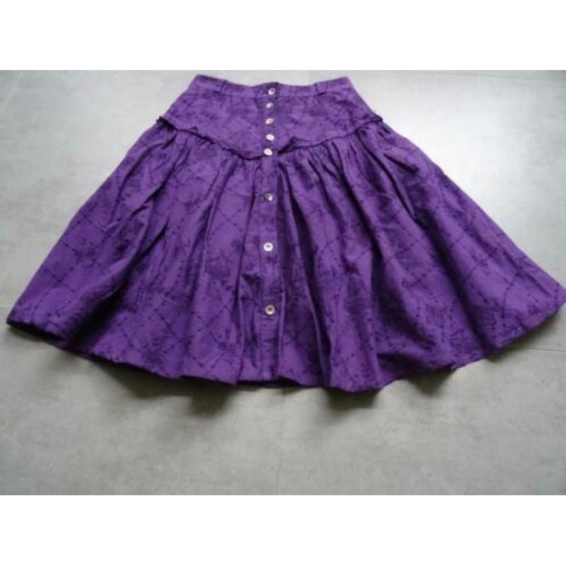 paarse vintage rok - maat XS
