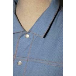 MARITHE FRANCOIS GIRBAUD blouse, jasje, blauw, Mt. 42