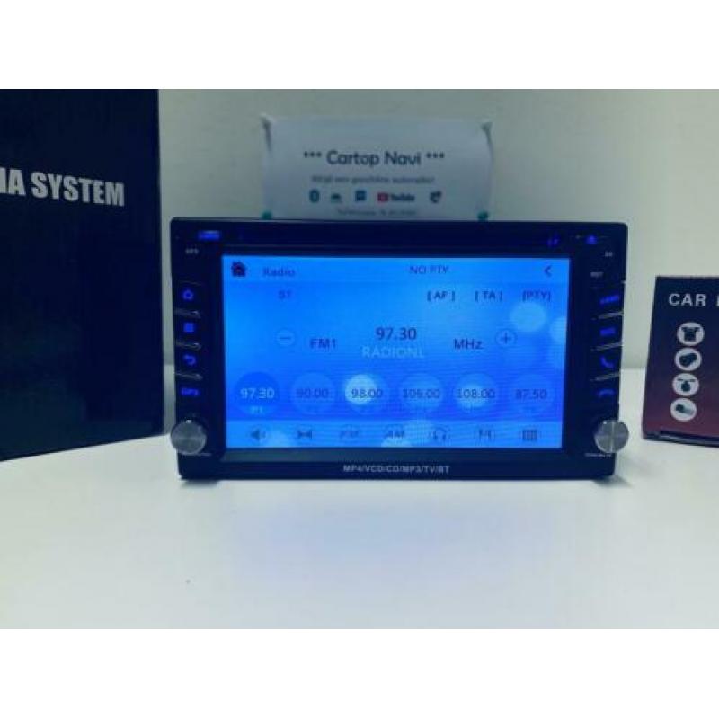 2 Din Autoradio Navigatie | Europa | Bluetooth | 6.2 inch